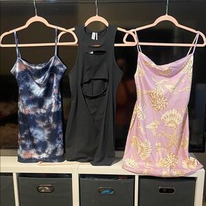 Urban Outfitters mini dresses - Pink, Blue, Black,